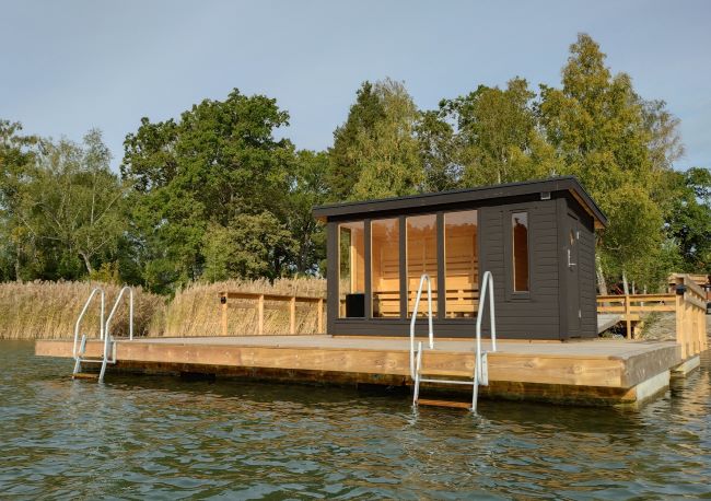 Se détendre dans un sauna en bord de mer est une expérience typiquement suédoise. Photo Nord Espaces, septembre 2023 