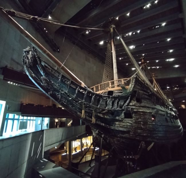 La proue et la poulaine du Vasa. Photo Nord Espaces, Suède, septembre 2023