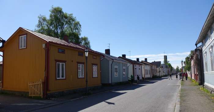 Une rue du Neristan à Kokkola. Photo : Sébastien de Nord Espaces