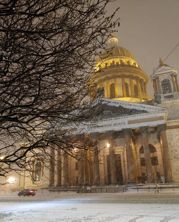 La cathédrale Saint-Isaac à Saint-Pétersbourg. Photo : Julia de Nord Espaces, janvier 2022