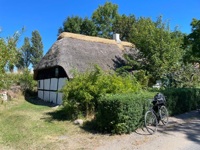 Maison à toit de chaume à Ærø. Photo de Patricia Z., Danemark, août 2022