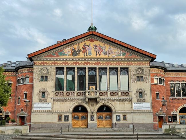 Façade du théâtre d'Aarhus. Photo de Patricia Z., Danemark, août 2022