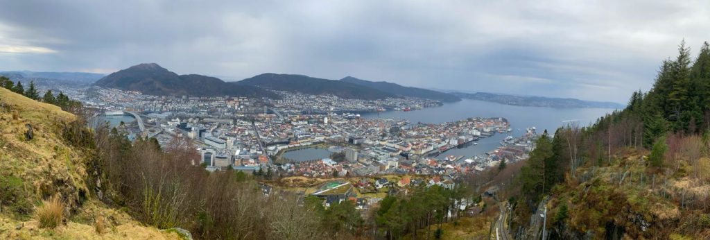 Bergen vue du funiculaire