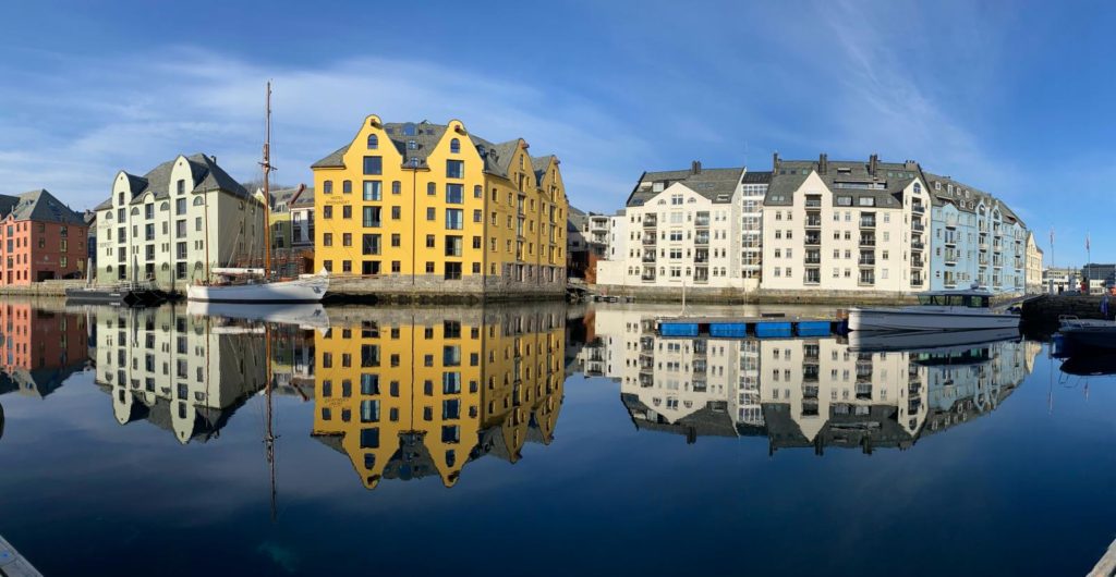 la ville d'Alesund, art nouveau