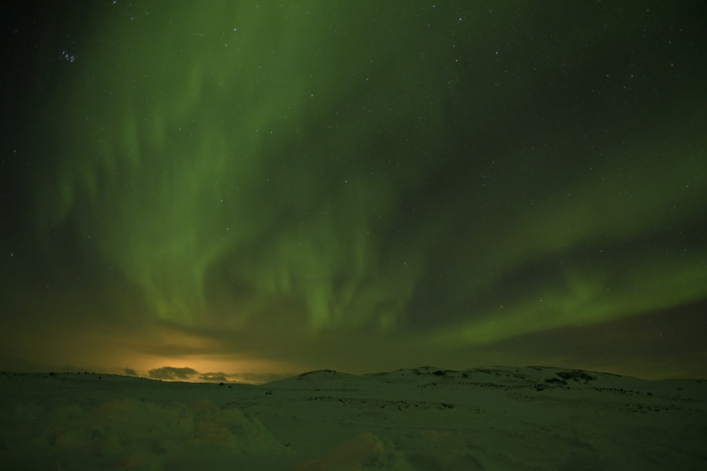 Aurore boréale en Islande, Jean-Louis Aisse, février 2020