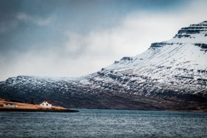Fjords Islande hiver