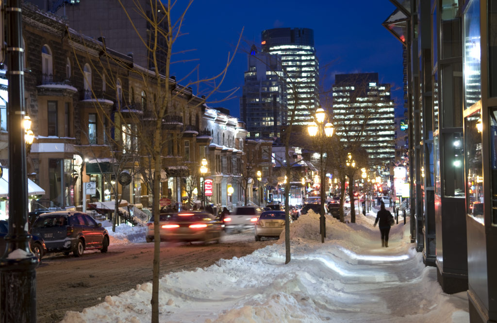 Rue Crescent à Montréal, Québec