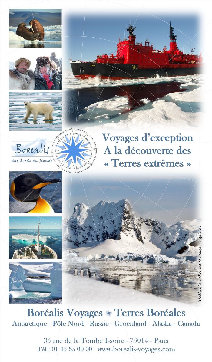 Publicité au brise-glace, Boréalis Voyages, 2011
