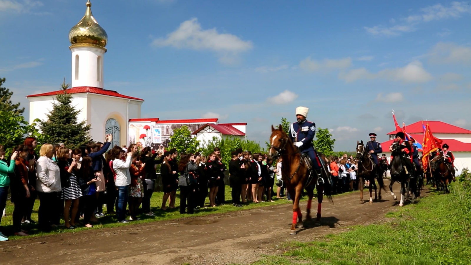 Défilé de Cosaques à Rostov sur le Don, Russie